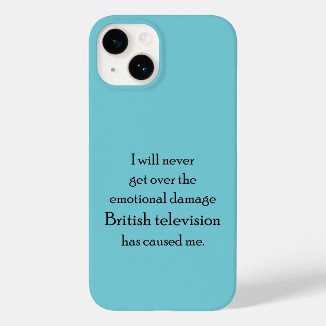 A televisão britânica me danificou emocionalmente. (Verso)