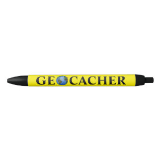 A terra da caneta de Geocacher com Geocaching