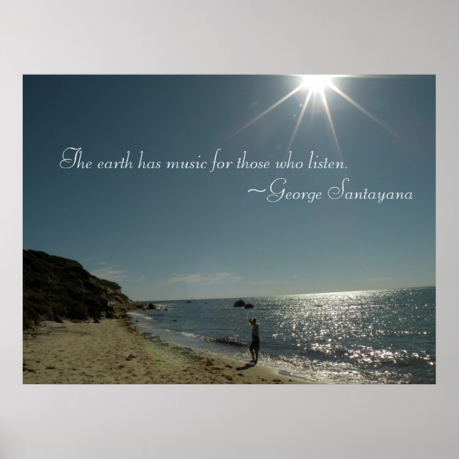 A Terra tem música para aqueles que ouvem Poster (Frente)