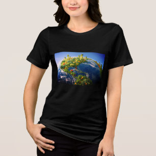 A Terra Vegetal numa T-shirt de manga curta para H