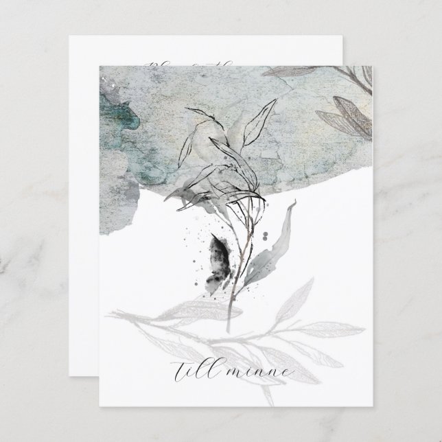 A thoughtfully designed sympathy card (Frente/Verso)