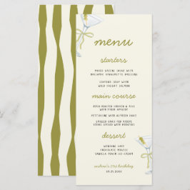 A Tini Bit Older Martini Birthday Party Menu