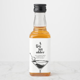 A Tini Bit Older Modern White Martini Birthday 