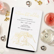 A Tini Bit Older White Gold Martini Birthday Party