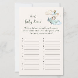 A to Z Baby Items Game Bearly Wait Airplane Boy