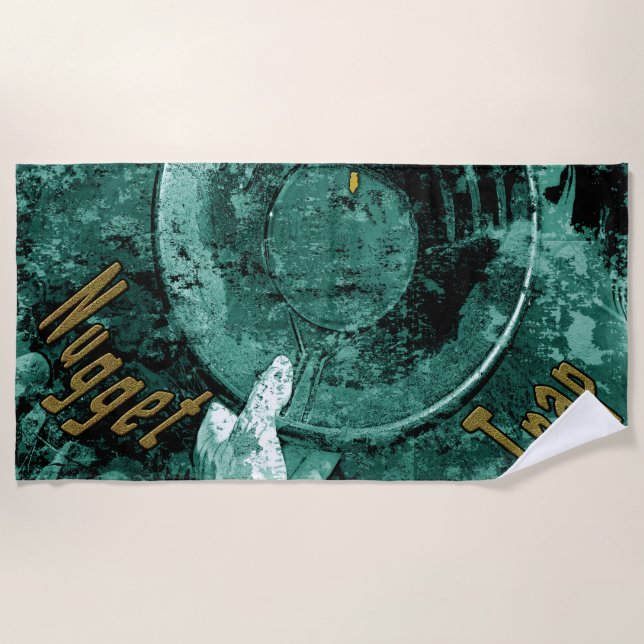 A toalha de praia da armadilha do ouro (Frente)