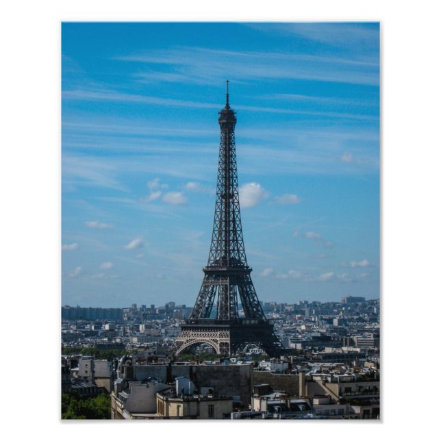 A Torre Eiffel, Paris - Impressão de Fotografias (Frente)