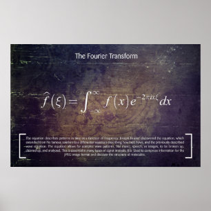 A transformação de Fourier - poster da matemáti