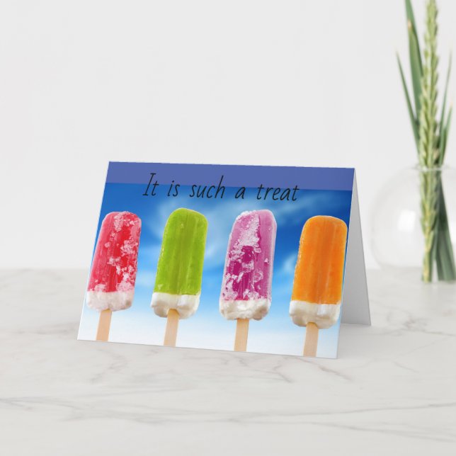 A **TREAT** TE RECEBENDO PARA UM CARTÃO *TIT* (Frente)