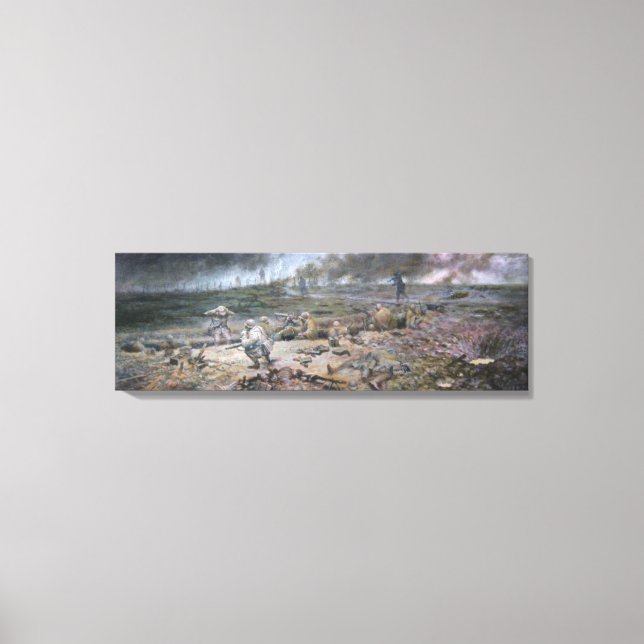 A trincheira no Hill 468 - Canvas (Frente)