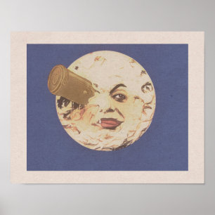 A Trip to the Moon IX - Lunar Impact Art Impressão