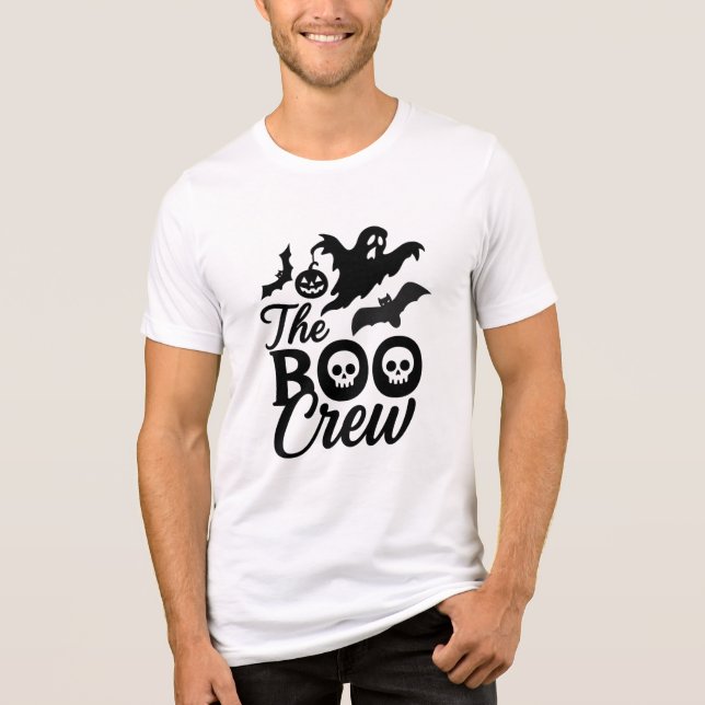 A Tripulação Boo Halloween Crânio & Fantasma Assus (Frente)