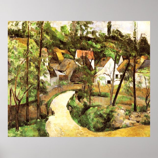 A Turn in the Road Paul Cezanne Poster (Frente)