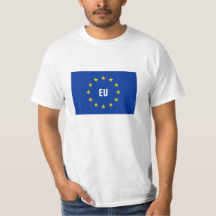A UE embandeira camisas da União Europeia t