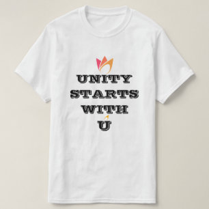 A UNIDADE COMEÇA COM VOCÊ camiseta de grupo person