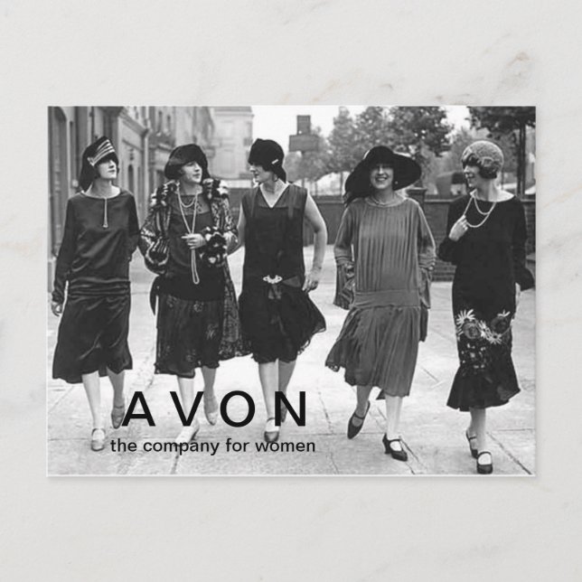 A V O N vintage parecendo cartão postal (Frente)