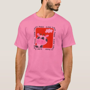 A vaca diz o camiseta e os presentes do MOO