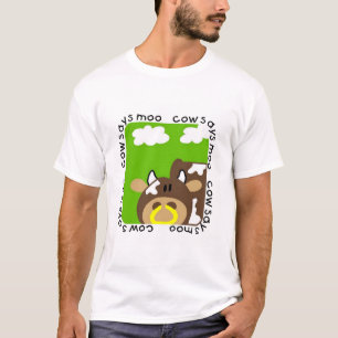 A vaca diz o camiseta e os presentes do MOO