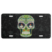 A vela Eyes o crânio mexicano do açúcar do