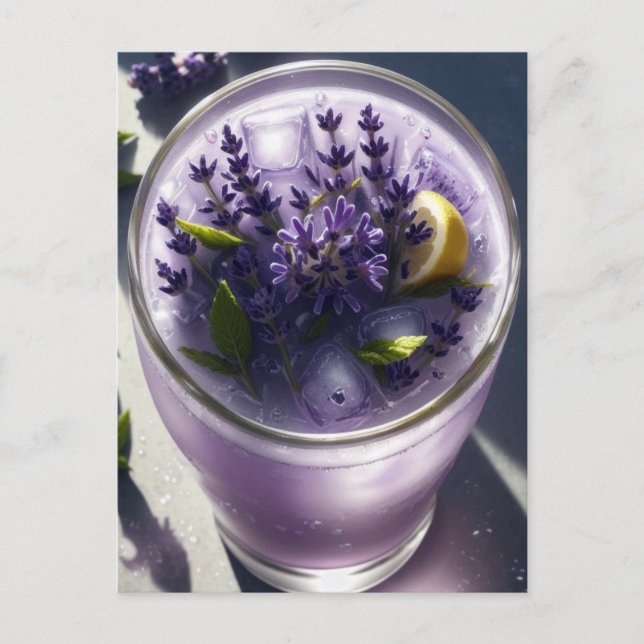 A Ver O Cartão Postal Da Limonada Da Lavanda (Frente)