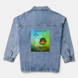 A Verdade Azul e Verde Irá Levar Jaqueta Denim