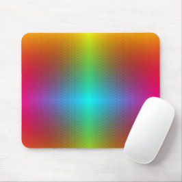 A vibrant mouse pad with a gradient of orange