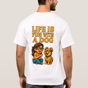 A vida básica de camisetas masculinas é divertida 