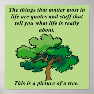 A vida cita o sinal engraçado do poster