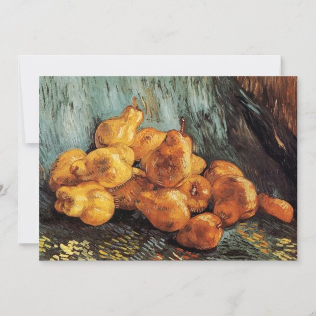 A vida com o Quince Pears de Vincent van Gogh (Frente)