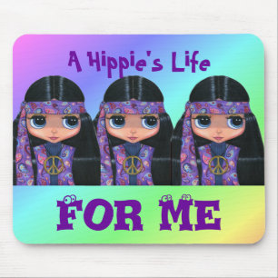 A vida de Hippie para mim Mousepad