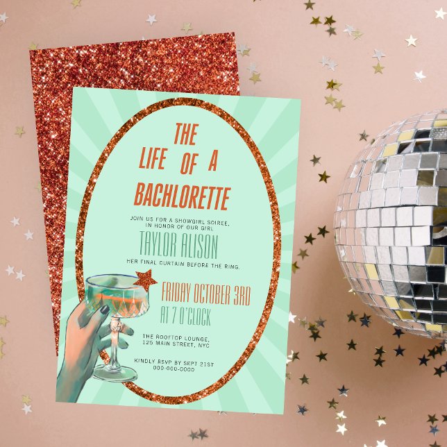 A vida de um convite para Bachlorettte (Criador carregado)