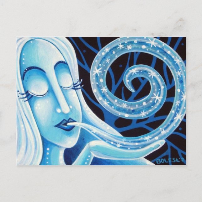 A vida do cartão postal do inverno (Frente)