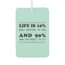 A vida é 10% o que acontece com você Citação Motiv