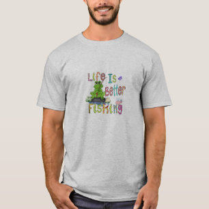 A vida é a melhor camiseta do pescador