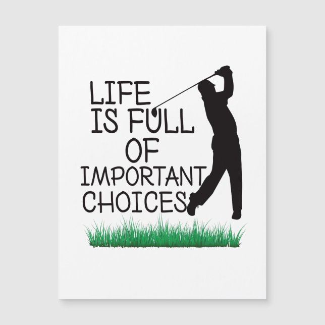 A vida é Cheio de escolhas importantes (Frente)