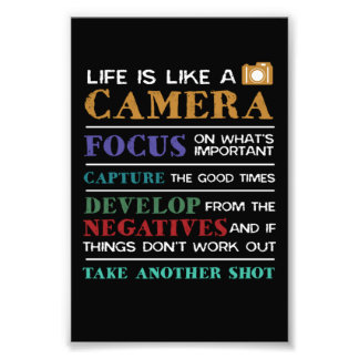 A Vida É Como Um Fotógrafo De Fotografia De Câmera