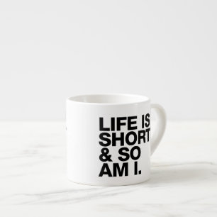 A vida é curta & assim que é mim caneca engraça