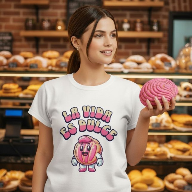A Vida é Doce Concha Pão Doce Camisa Doce (La Vida es Dulce Concha Pan Dulce Sweet Shirt.)