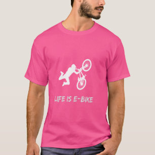 A vida é engraçada com Camisetas de bicicleta elet
