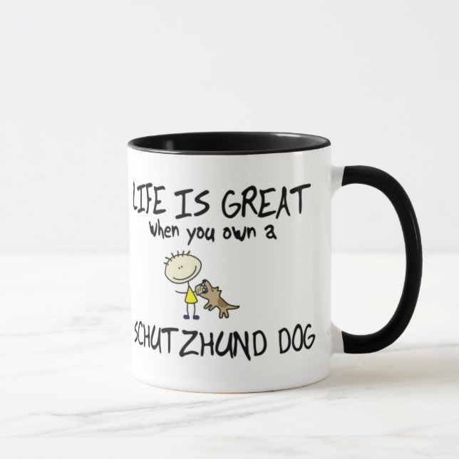 A vida é grande caneca de Schutzhund (Direita)