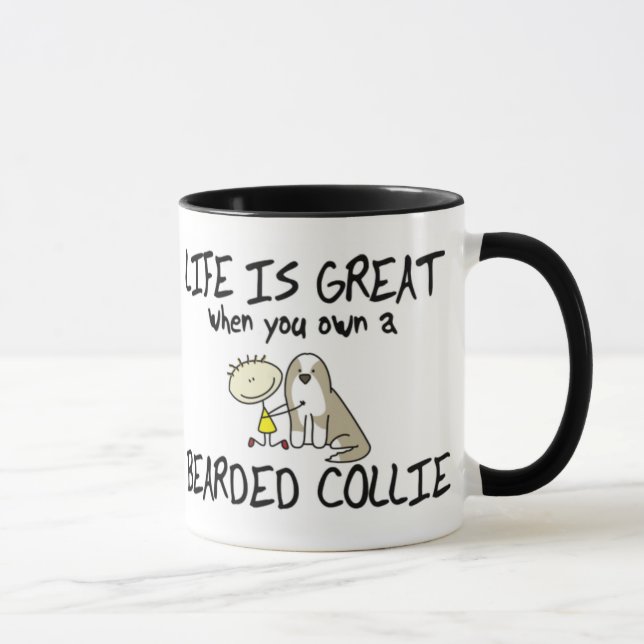 A vida é grande caneca farpada do Collie (a jovem (Direita)