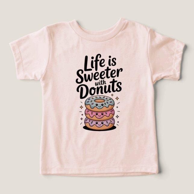 A Vida É Mais Doce Com Rosquinhas (Design frontal)