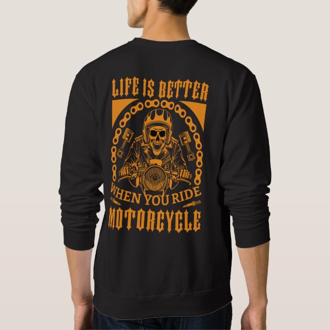 A Vida É Melhor – Camiseta de Motoqueira (Verso)