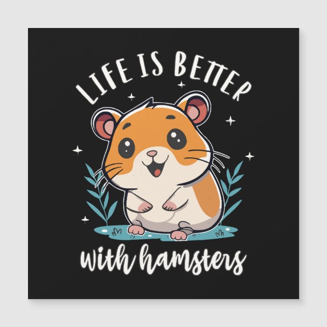 A Vida é Melhor Com Hamsters (Frente)
