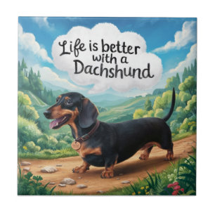 A Vida É Melhor Com Um Dachshund