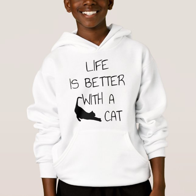 A Vida É Melhor Com Um Gato - Amantes De Gato (Frente)