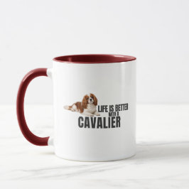 A Vida é Melhor Com uma Caneca Cavalier