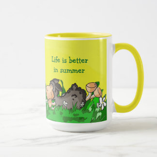 A vida é melhor na caneca do verão