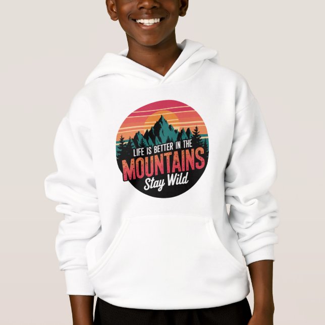 A vida é melhor nas montanhas. (Frente)