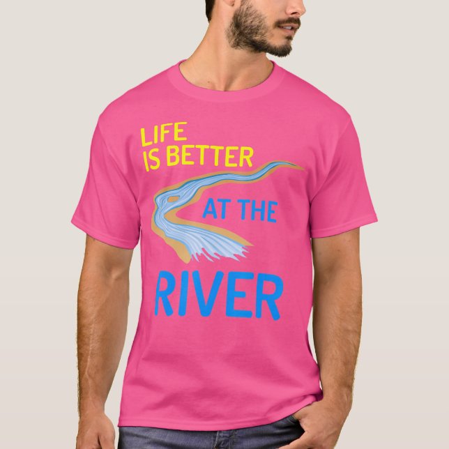 A Vida É Melhor No Acampamento De Campos De Camisa (Frente)